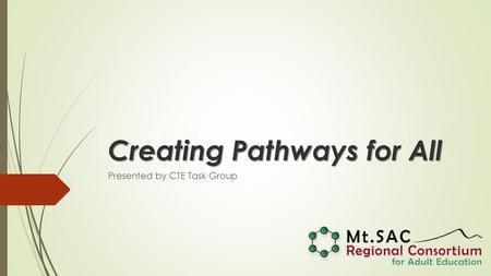 Creating Pathways for All