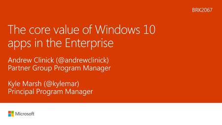 The core value of Windows 10 apps in the Enterprise