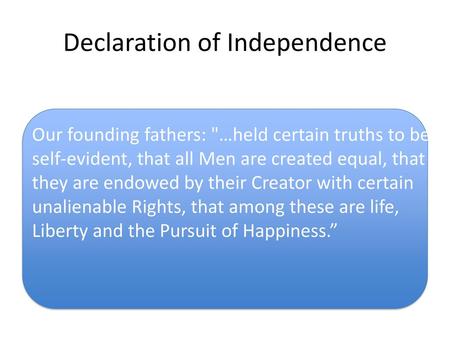 Declaration of Independence