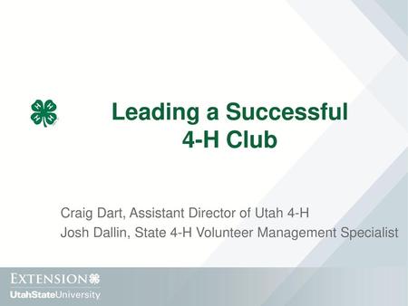 Leading a Successful 4-H Club