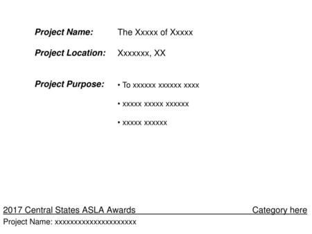 2017 Central States ASLA Awards Category here