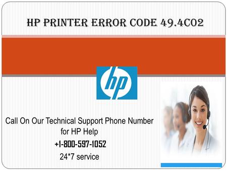 HP Printer Error Code 49.4c02 +1-800-597-1052