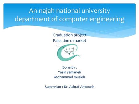 An-najah national university department of computer engineering