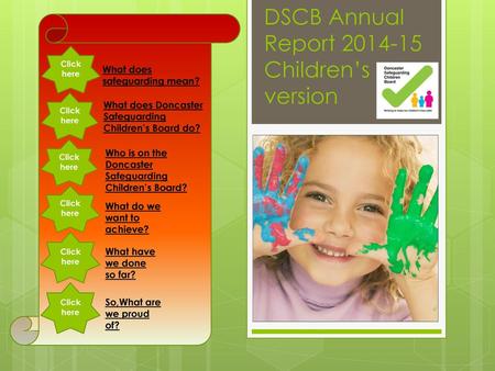 DSCB Annual Report Children’s version