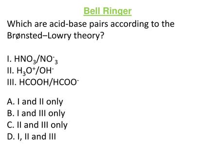 Which are acid-base pairs according to the Brønsted‒Lowry theory?