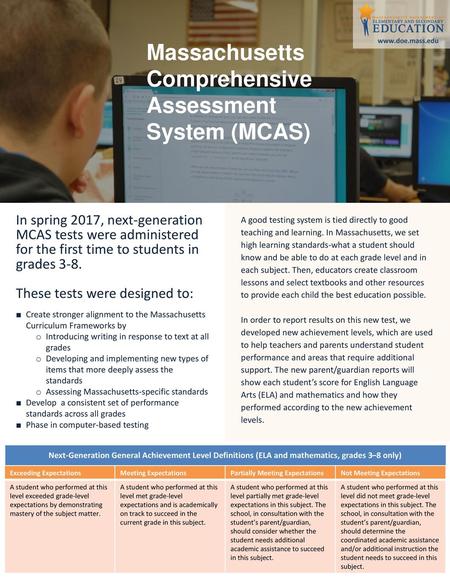 Massachusetts Comprehensive Assessment System (MCAS)