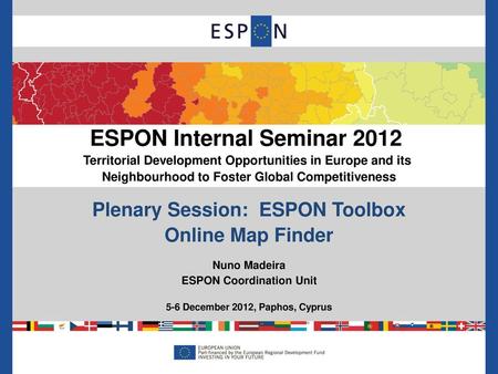 ESPON Internal Seminar 2012