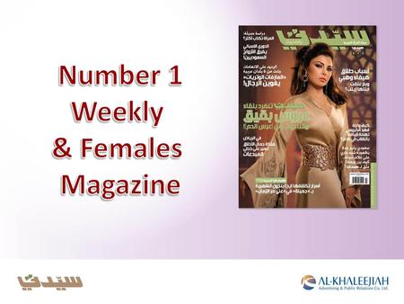 Number 1 Weekly & Females Magazine.