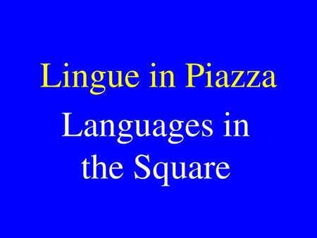 Languages in the Square