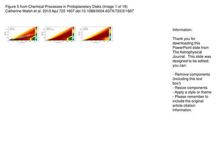 Catherine Walsh et al ApJ doi: / X/722/2/1607 Information: