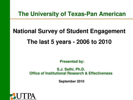 The University of Texas-Pan American