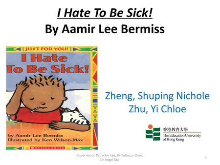 I Hate To Be Sick! By Aamir Lee Bermiss