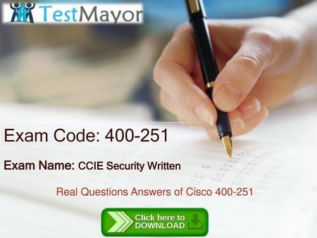 Exam Name: CCIE Security Written