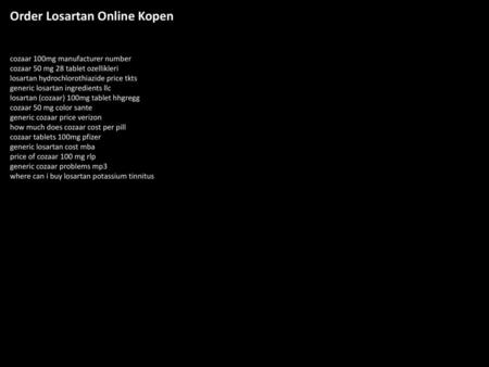 Order Losartan Online Kopen