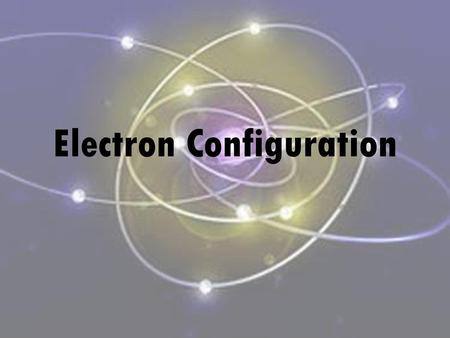 Electron Configuration