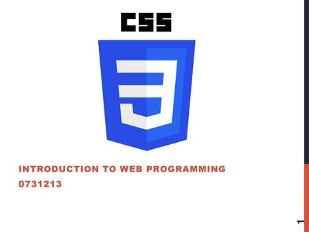 Introduction to Web programming