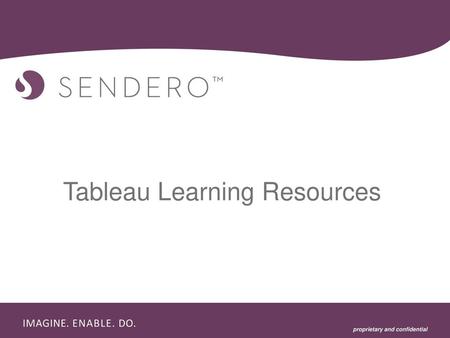 Tableau Learning Resources