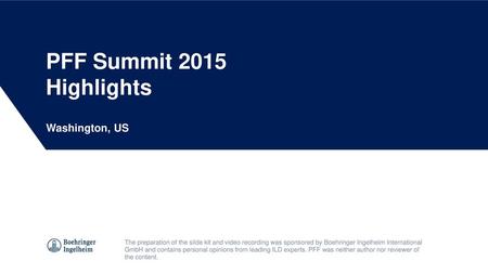 PFF Summit 2015 Highlights Washington, US references