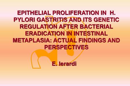 EPITHELIAL PROLIFERATION IN H