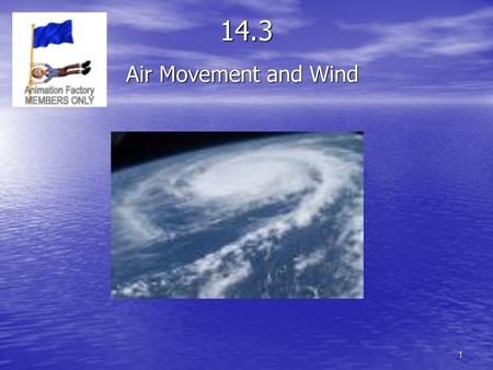 14.3 Air Movement and Wind.