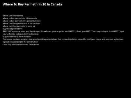 Where To Buy Permethrin 10 In Canada