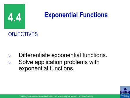 Exponential Functions