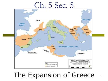 The Expansion of Greece