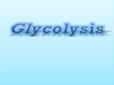 Glycolysis.