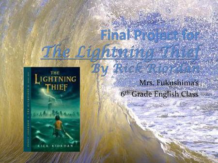 Final Project for The Lightning Thief By Rick Riordan