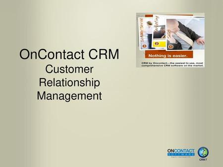 OnContact CRM Customer Relationship Management