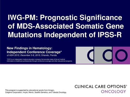 New Findings in Hematology: Independent Conference Coverage