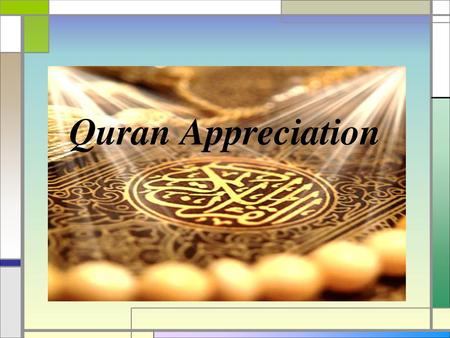 Quran Appreciation.