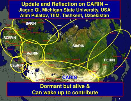 Update and Reflection on CARIN – GOFC-GOLD Networks