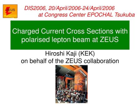 Charged Current Cross Sections with polarised lepton beam at ZEUS