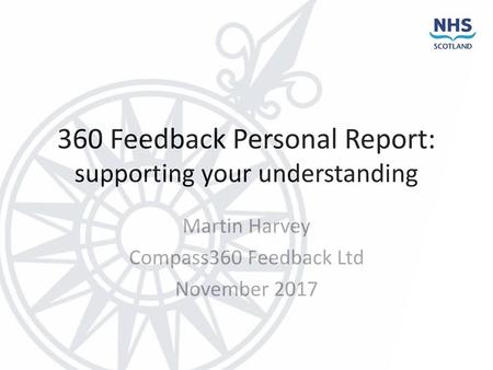 360 Feedback Personal Report: supporting your understanding