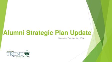 Alumni Strategic Plan Update