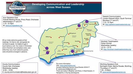 Developing Communication and Leadership across West Sussex