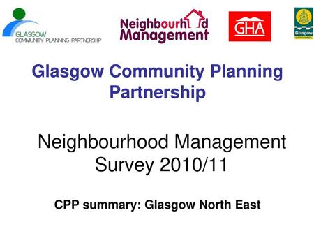 Neighbourhood Management Survey 2010/11