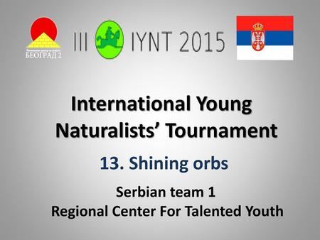 Naturalists’ Tournament