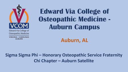 Edward Via College of Osteopathic Medicine - Auburn Campus