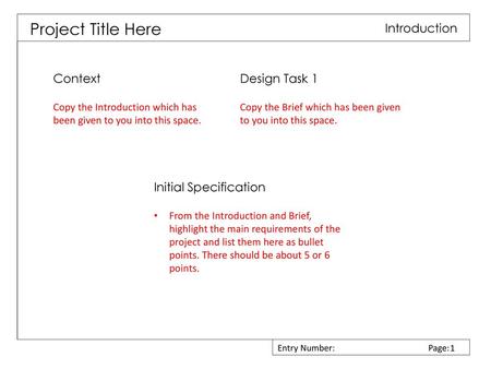 Project Title Here Introduction Context Design Task 1