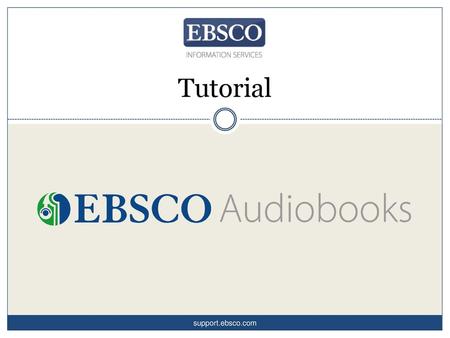 Tutorial support.ebsco.com.