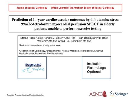 Journal of Nuclear Cardiology | Official Journal of the American Society of Nuclear Cardiology Prediction of 14-year cardiovascular outcomes by dobutamine.