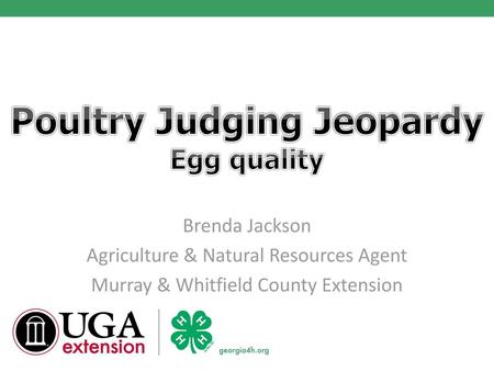 Poultry Judging Jeopardy