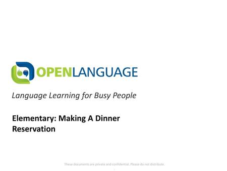 Language Learning for Busy People