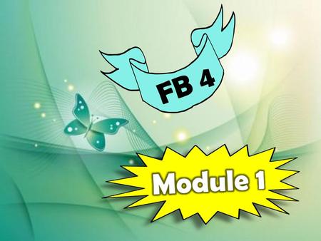 FB 4 Module 1.