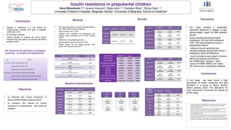 Insulin resistance in prepubertal children