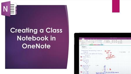 Creating a Class Notebook in OneNote