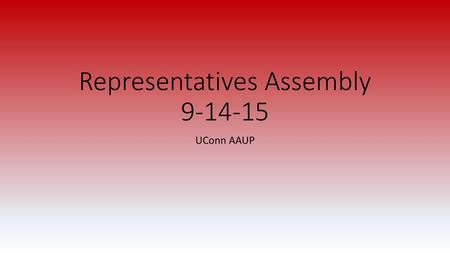 Representatives Assembly