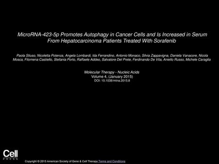 Molecular Therapy - Nucleic Acids